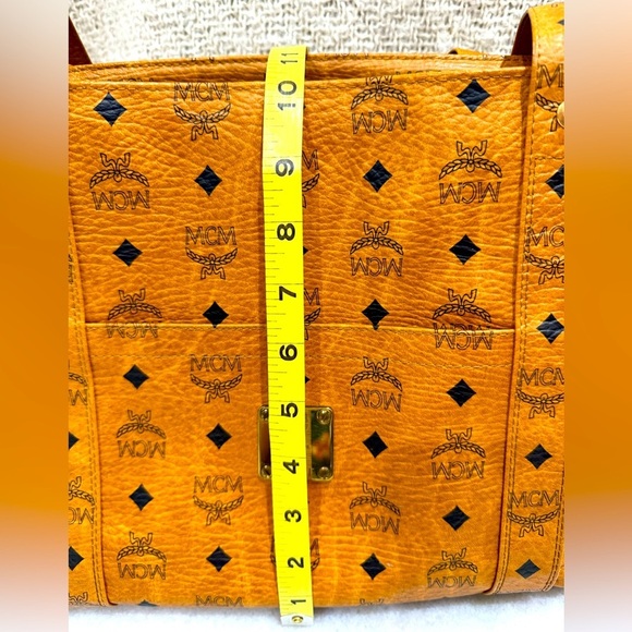 MCM Cognac Monogram Tote - Picture 7 of 8